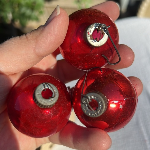 Vtg Shiny Brite Glass Christmas Tree Ornaments 12 USA made. - Picture 17 of 17